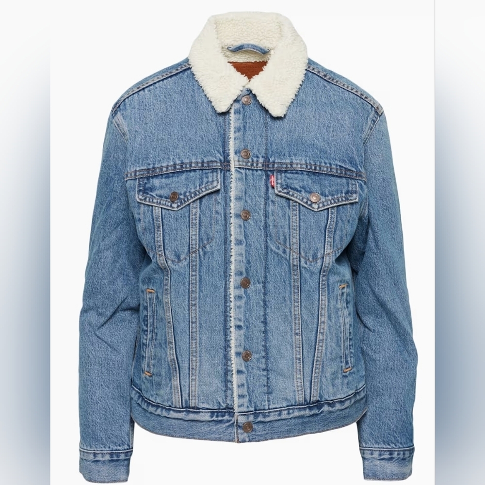 Levi's Original Sherpa Trucker Jean Jacket. Size S. Very Good Used Condition